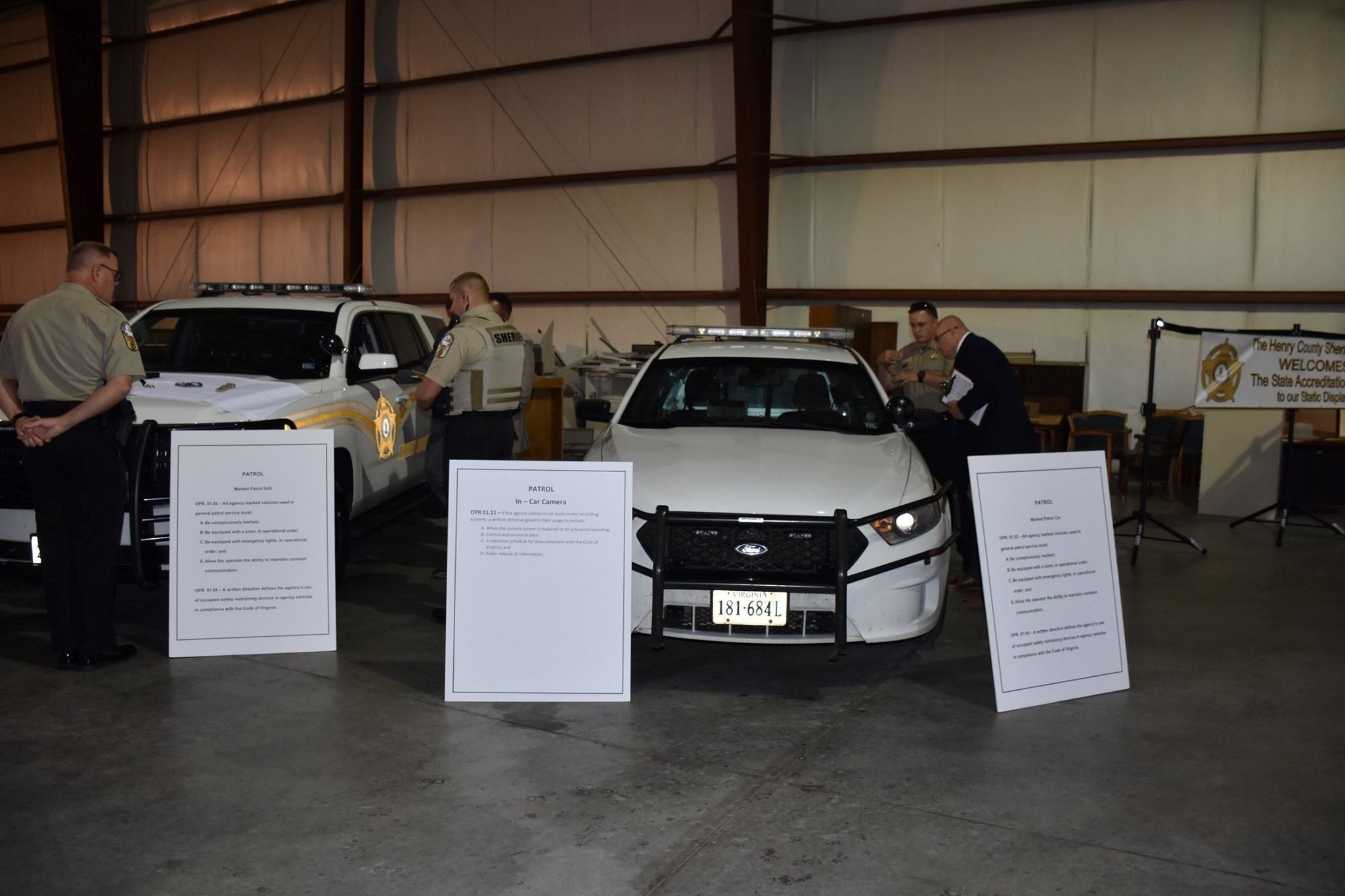 Re-Accreditation Onsite Static Display - Police Cars