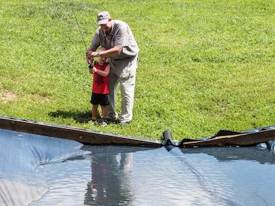 Fishing Rod casting practice
